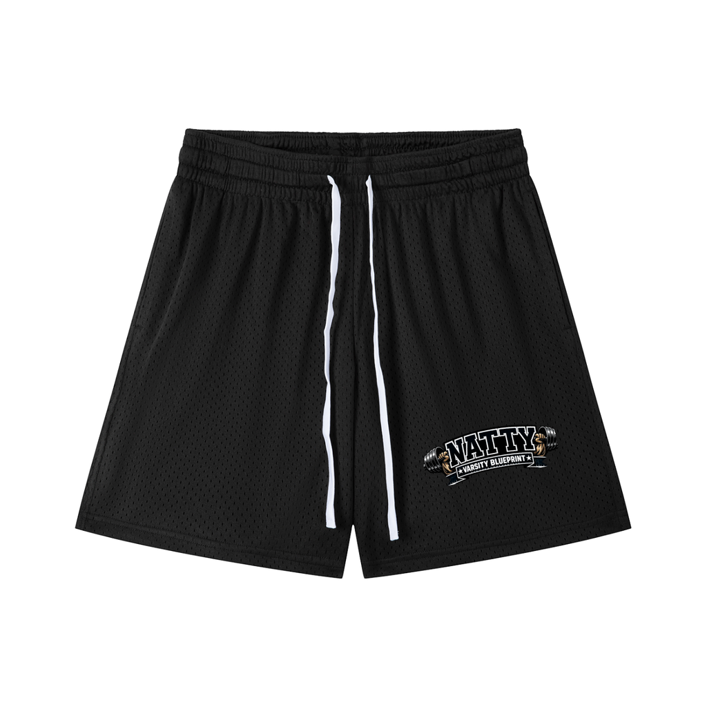 Mesh Drawstring Shorts